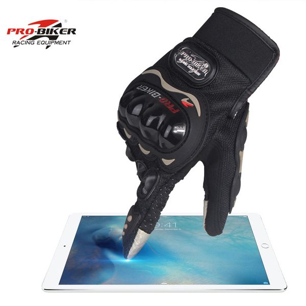 

sale touch screen auto racing gloves motorcycle protect hands full finger breathe patchwork flexible glove, Blue;gray