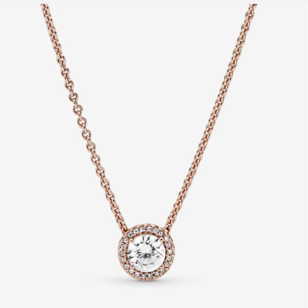 

pan original rose gold necklace s925 sterling silver necklace women wedding anniversary gift classic snake chain jewelry from bone transport