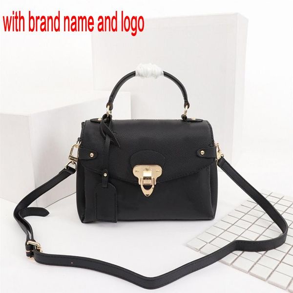 

luxury designer handbags original purses one handle georges bag women brand tote embossed metal lock real leather qynf +sdji