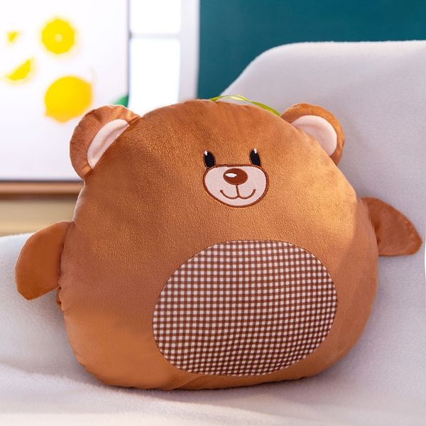 

soft kawaii love bear plush pillow stuffed cute animal cushion hand warmer toy doll birthday gift kid christmas gift
