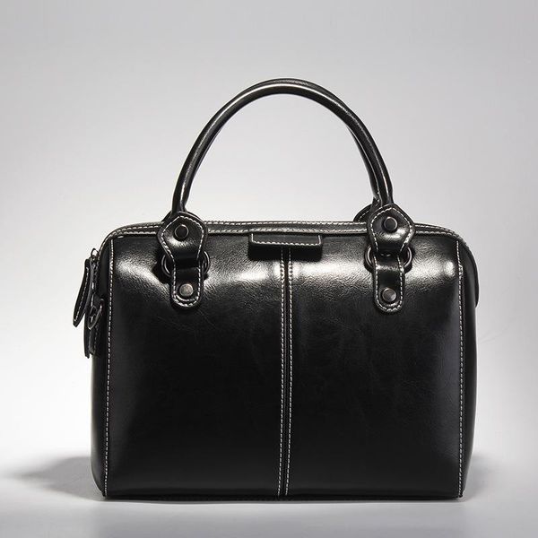 

designer boston handle tote bag women genuine leather handbags female small shoulder messenger bags clutch purse bolsos sac