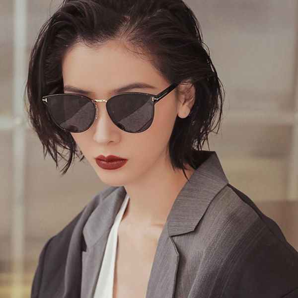 

2020 polarized cat eye sunglasses women brand designer vintage gradient sun glasses female eyewear uv400, White;black
