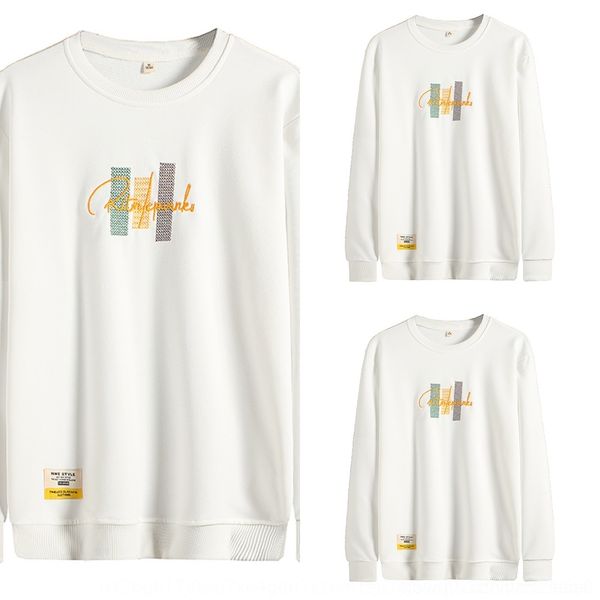 

oaaov весной и осень письмо моды вышитой новых молодежных ин свитером мужской круглой случайной шеи универсального топ студент вышитый sweat, Black