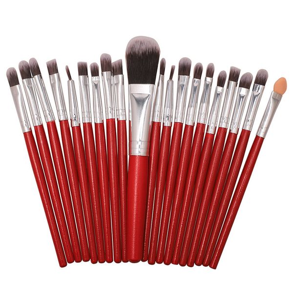 

dhl 20 pcs/set makeup brush set fond de teint eyebrow foundation powder concealer blusher makeup brushes set professional tools