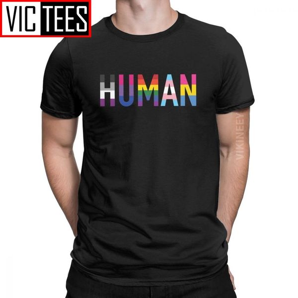

men tshirt human lgbt novelty pure cotton gay pride pansexual asexual bisexual tshirt camisas hombre classic sport hooded sweatshirt hoodie