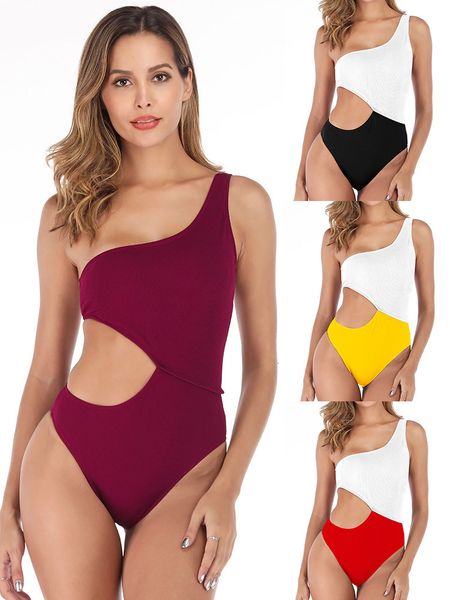 

bikini set swimsuit swimwear beachwear one piece breathable neck bra backless women female bathing suit summer swim monokini beach wear