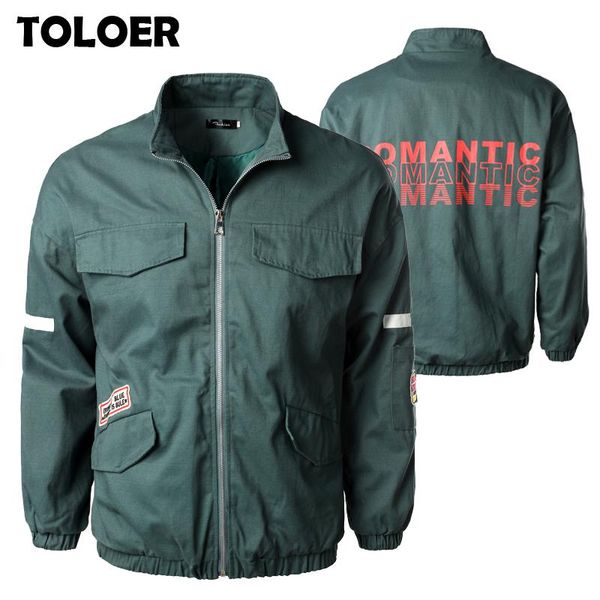 

2020 new hooded jackets men autumn new multi-pocket cargo bomber jacket fashion tracksuit coat men hip hop streetwear jacket 5xl, Black;brown