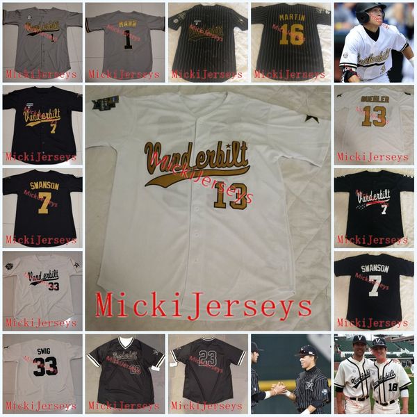 

vanderbilt commodores cooper davis isaiah thomas carter young parker noland ty duvall jake eder ethan smith jack leiter sam hliboki jersey, Black