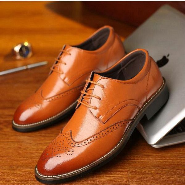 

fashion men business dress pointed toe moccasin shoes oxford formal wedding shoes casual leather big size dfgh6, Black