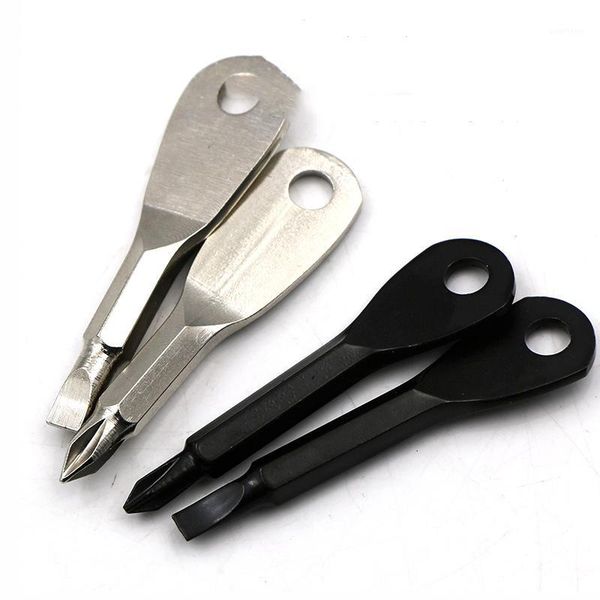 

100pcs pocket repair tool multi mini gadget camp portable keyring hike outdoor slotted screwdriver key ring1