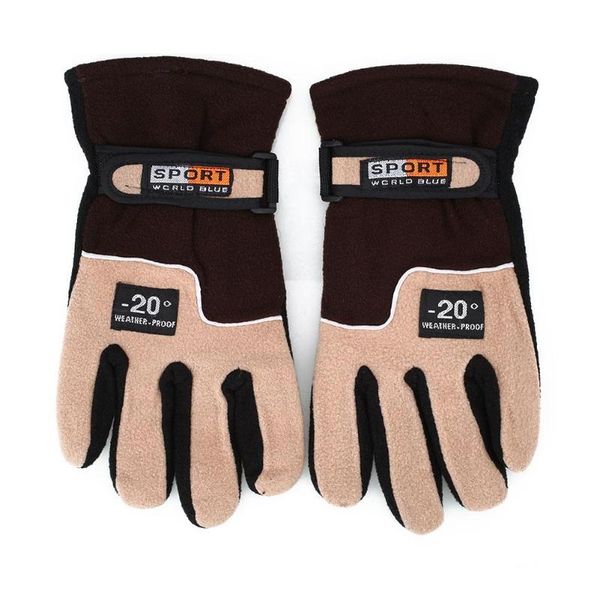 

ski gloves outdoor motorcycle cycling fleece finger winter hiking men