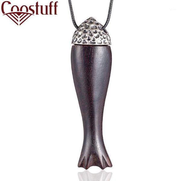 

long woman necklace handmade sandalwood fish pendants costume jewelry accessory for gift women accessories1, Silver