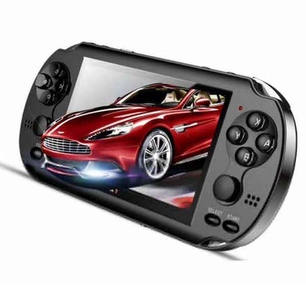 

8gb x9 handheld game player 5 inch large screen portable game console mp4 player with camera tv out tf video 1pcs