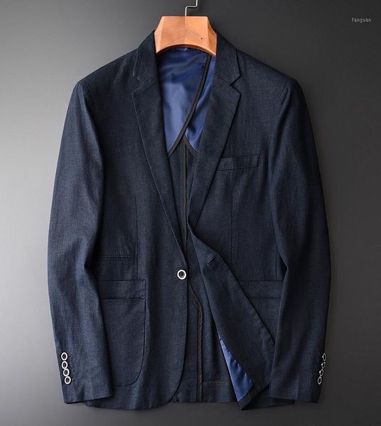 

minglu blazer male hight quality comfortable linen blazer and jackets men fashion new solid color slim fit navy blazers for man1, White;black