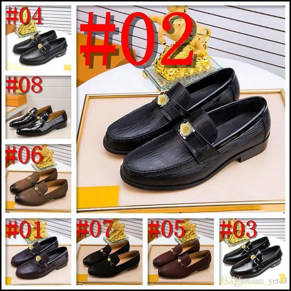 

l1 new luxury men leather shoes breathable lace up business men shoe black korea pointed toe dress shoes flat wedding shoes 22