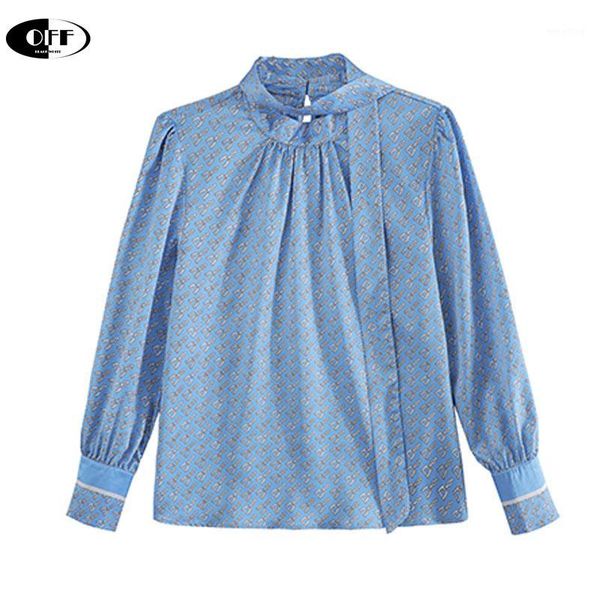 

lady office long sleeve blouse women vintage printed bow casual elegant ladies blouses woman clothing shirt plus size1, White