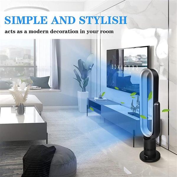 

us stock healsmart sufficient size bladeless fan, standing towel fans, 10 speeds settings, 10-hour timing closure bladelessa17 a40