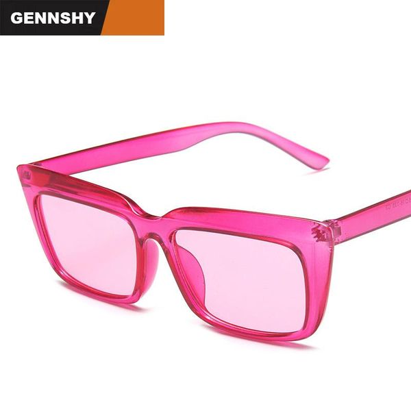 

2021 new fashion cat eye sunglasses women men unique transparent candy color sunglasses retro brand design plastic eyeglasses, White;black