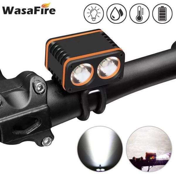 

bicycle front light 800lm t6 led bike headlight 4 modes power display mtb mountain cycling handebar lamp