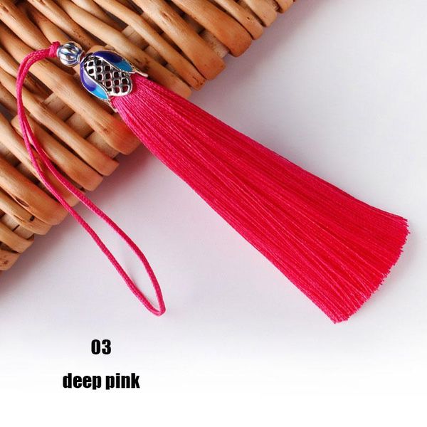 

2pcs 9cm hanging rope silk cloisonne tassels fringe sewing polyester tassel trim key tassels for diy embellish accessories parts h bbyrtz