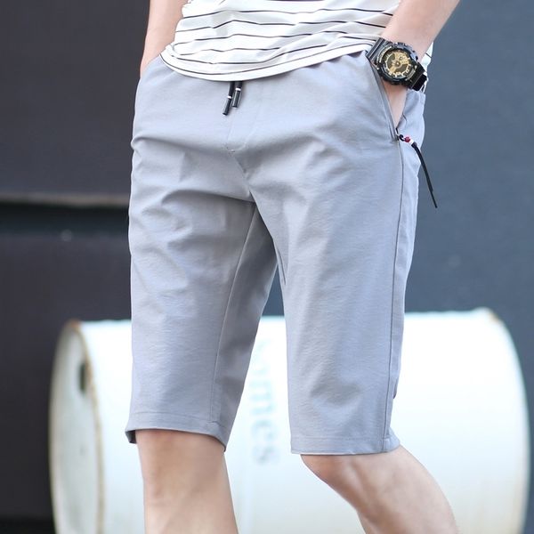 

shorts 2021 new men short summer 3 colors at height of the quality elastic knee beam pants plus size 175 08he, White;black