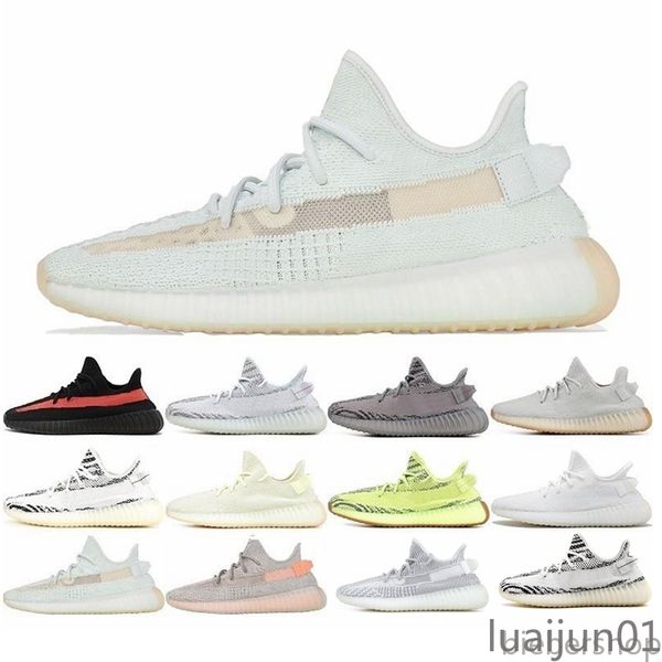 

2020 new kanye west abez cinder tail light shoes earth desert sage zyon 3m static reflective israfil men sport shoes lua, Black
