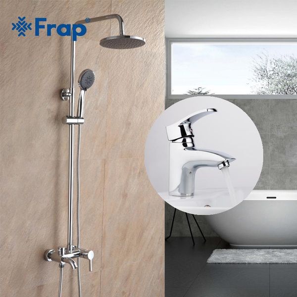 

f1070 hole f2416 brass new combination faucet frap rainfall shower set faucets single bathroom basin with bbykbm lipper