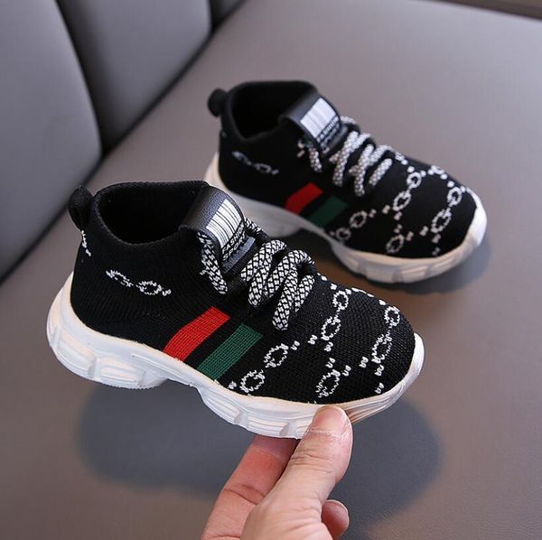 

2020 new kids sport for boys sneakers girls fashion autumn casual children boy running child shoes chaussure enfant, Black;red