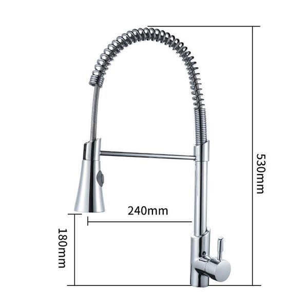 

kitchen brass faucet mixer tap single hole and cold water vessel sink mixer tap spring tap 2 functions sink faucet jllpfl