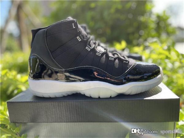 

горячая распродажа воздух аутентичные 11 юбилей 25-летие спортивная обувь черный белый металлический серебристый реальный углеродное волокно