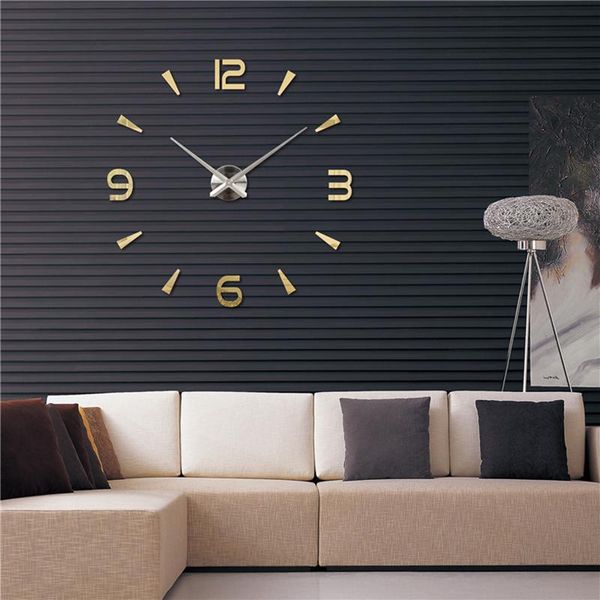 

acrylic wall clock decoration modern design portable for home bedroom office js22