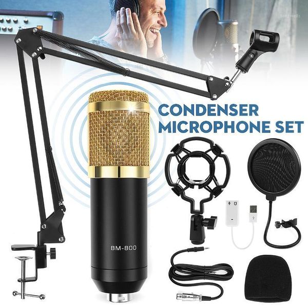 

bm800 condenser microphone professional voice recording microphone for phone pc mic kit karaoke sound card1