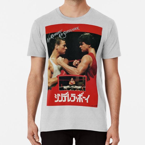 

no retreat no surrender t shirt van damme cult movie karate tiger sport hooded sweatshirt hoodie