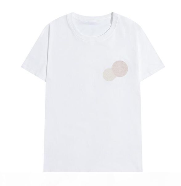 

2020 new luxury embroidery tshirt fashion personalized men and women designer t-shirts female t-shirts black and white100% cott, White;black