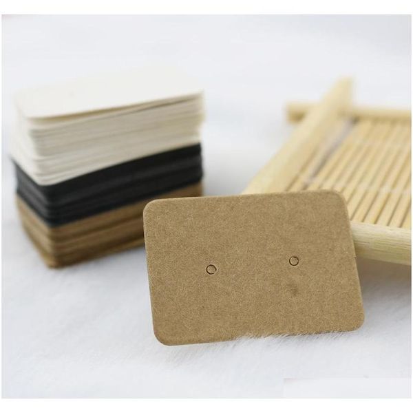 

200pcs 25*35mm no printing kraft paper jewelry packing card thick kraft paper earring card jewelry earring earring packing card yhfkz