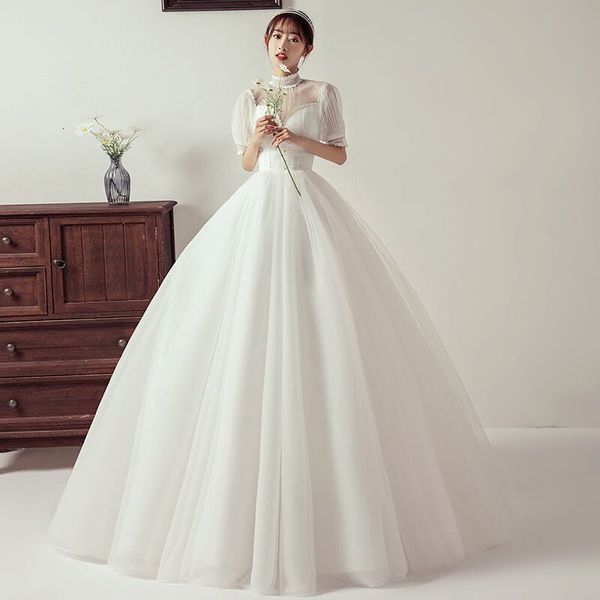 

2021 new style high profile bride dressed novia mariee robe from soiree ffki, Blue;red
