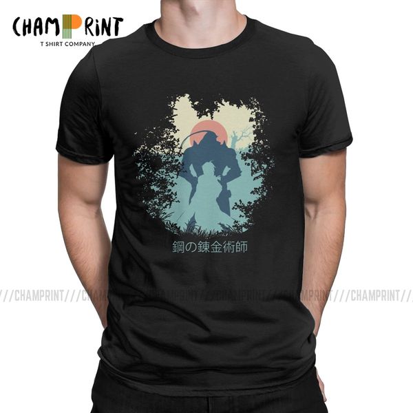 

men that which is lost funny tees fullmetal alchemist anime elric edward crew neck plus size sport hooded sweatshirt hoodie men t shirt