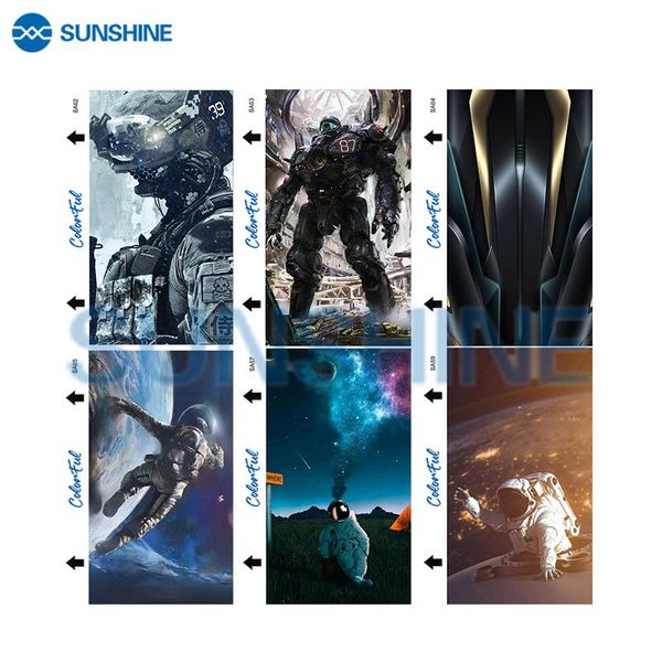 

sunshine moblie phone back sticker screen protector image sheets for ss-890c cutter machine plotter model back skin stickers