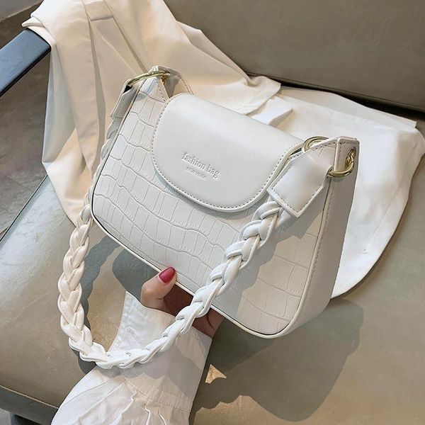 

brand handbag handbags 2020 popular new trendy fashion simple messenger bag net celebrity wild single shoulder armpit bag