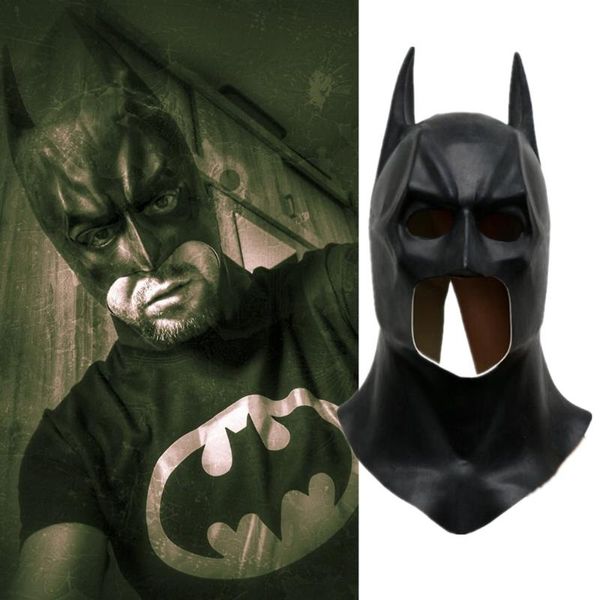

movie the dark knight latex black cosplay masks helmets party halloween prop