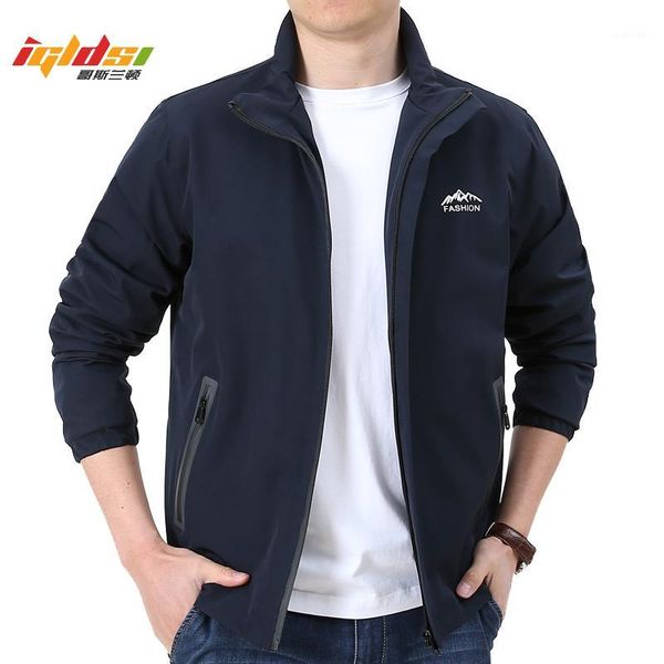 

men's spring waterproof jacket autumn men casual windbreaker jackets breathable hooded outdoor coats size size m-4xl1, Black;brown