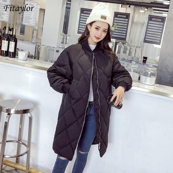 

women's down & parkas fitaylor white duck ultra light long coat winter womens slim jackets oversize puffer black warm snow outwear1