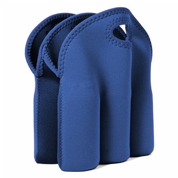

portable neoprene wine bags 6 pcs beer bottle cooler bag holder
