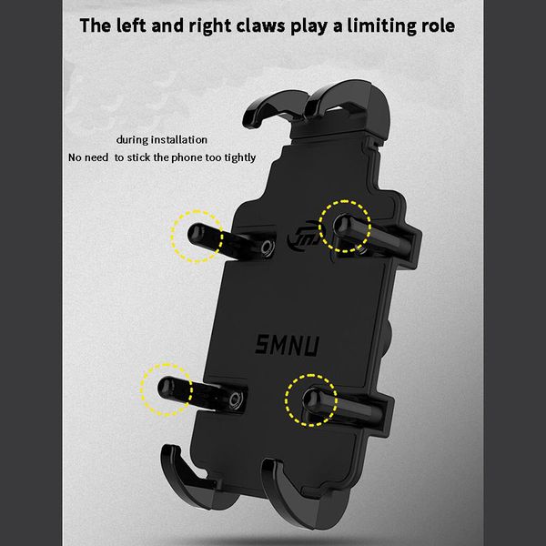 

mobile phone bracket is the first choice of motorcycle travel, more comfortable motorcycle travel support system multi claw fish design