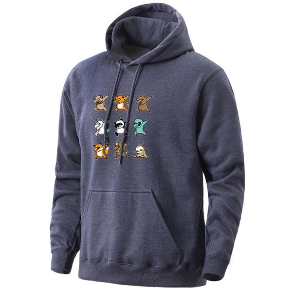

mens cartoon animal jackets cool printing hoodies new 2020 harajuku streetwear hooded spring fashion male leisure autumn homme, Black