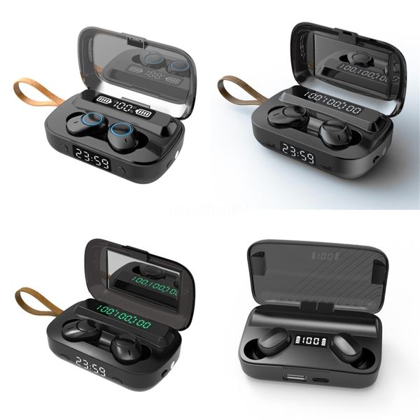 

wholesale i7s i7 tws twins bluetooth earphone mini double wireless earbuds with charger dock v4.2 stereo headphone for iphone android fre#88