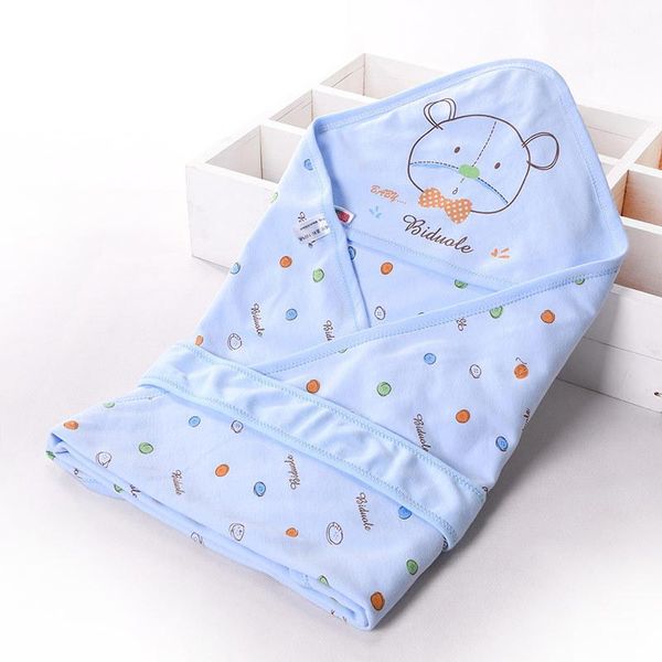 

90cm*90cm summer new born baby blankets quilt thin cotton newborn baby boy girl bath swaddle hooded blankets
