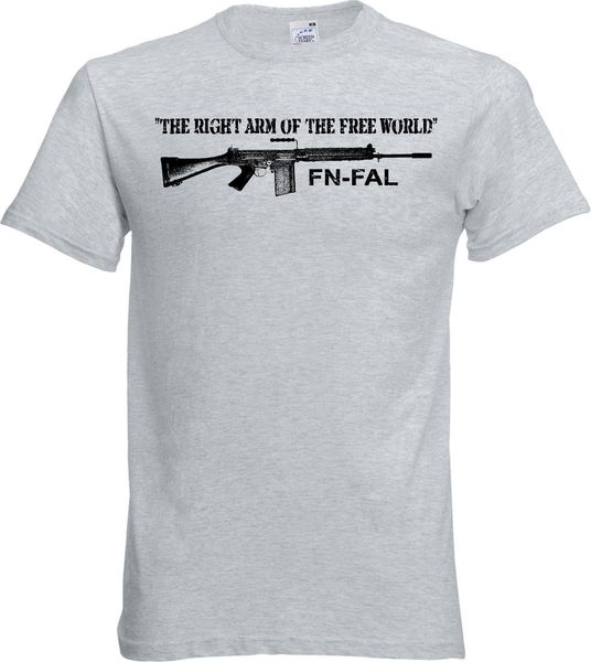 

2019 summer men t-shirt fn fal t shirt the right arm of the world 308 nato british l1a1 rifle sport hooded sweatshirt hoodie