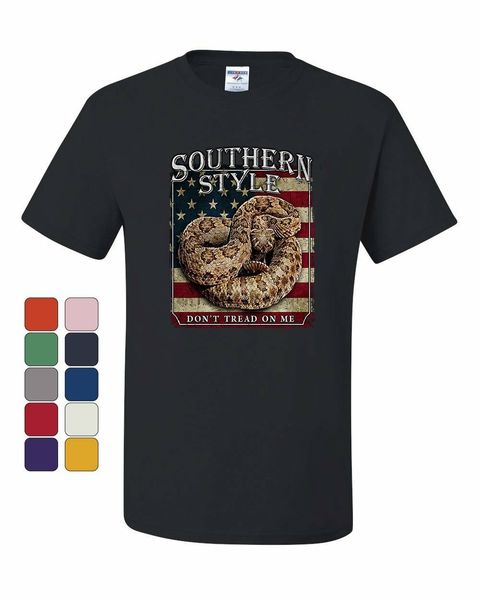 

southern style rattlesnake t-shirt dont tread on me gadsden usa tee shirt sport hooded sweatshirt hoodie