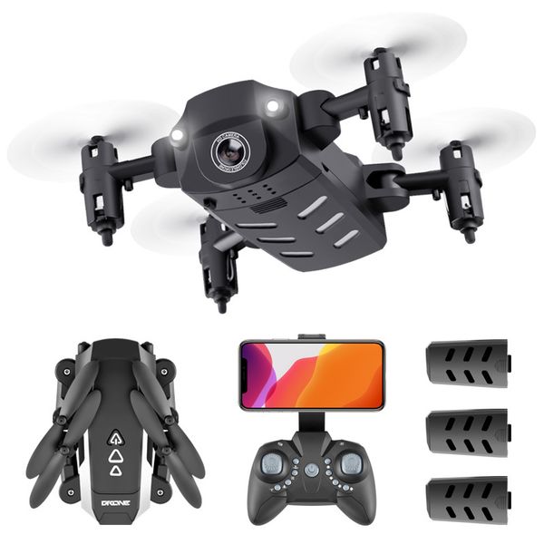 

mini 4k dual camera uav aerial pgraphy fixed height quadcopter folding long range remote control aircrafts